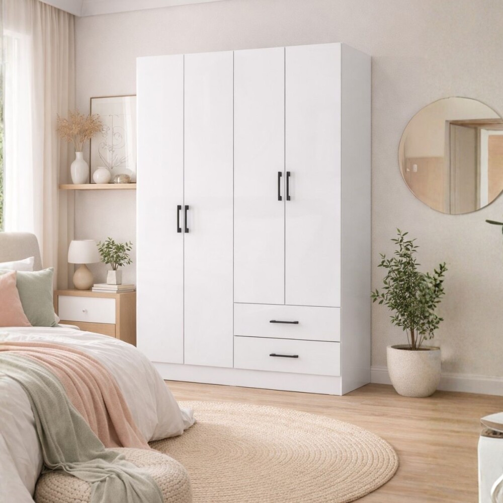 ROPERO - 4 PUERTAS PLATINUM BLANCO