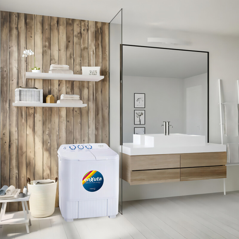Lavarropas semi-automático Enxuta hasta 5kg 220V color blanco Lavarropas Semi-automático Enxuta Hasta 5kg 220v Color Blanco