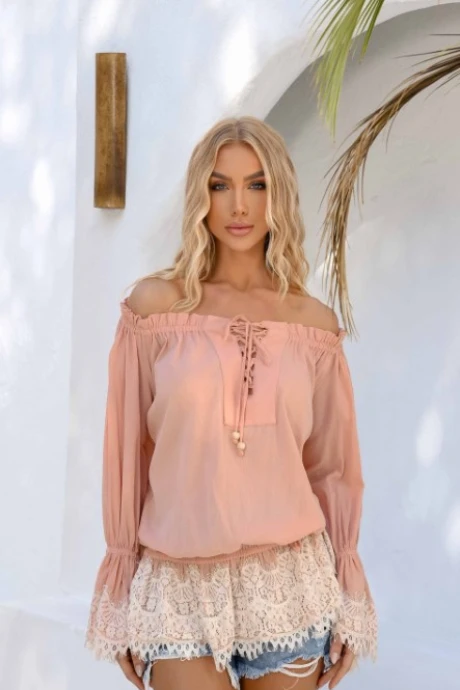 Blusa Alice Nude