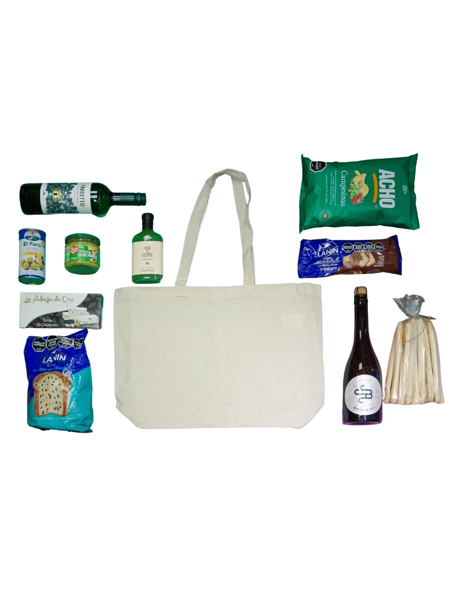 TOTE BAG CON ASAS y logo estampado 