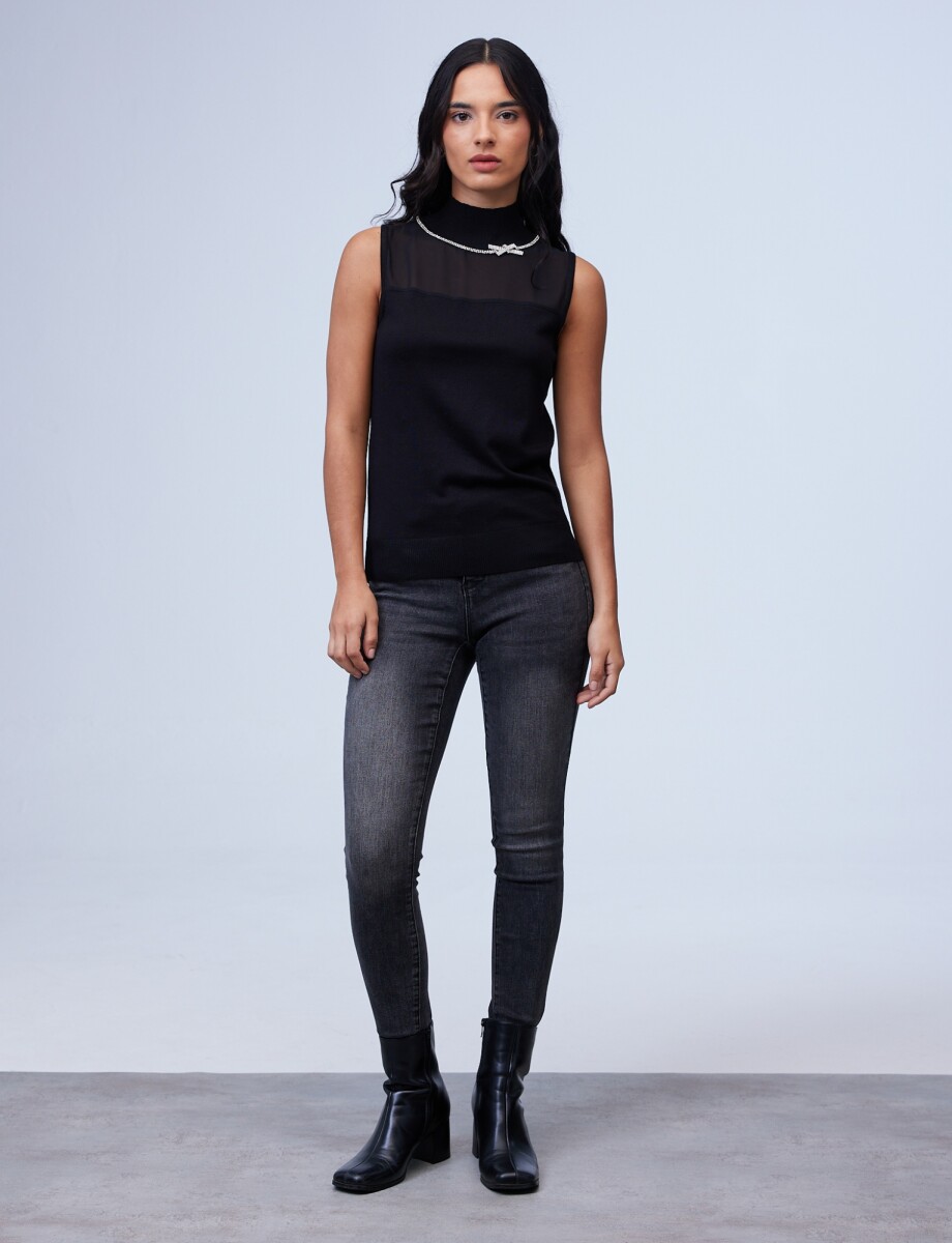 Blusa Strass - Negro 