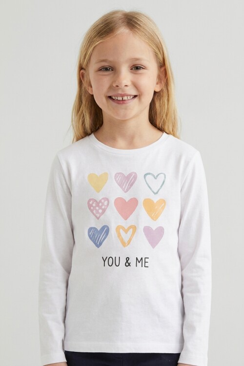Camiseta manga larga BLANCO