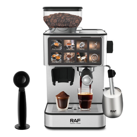 Cafetera Semiautomática Raf R.0206 Con Moledor CAFETERA RAF + MOLEDORA DE CAFE R0206