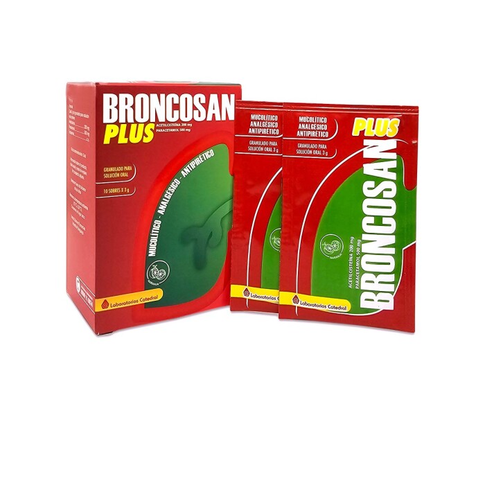 BRONCOSAN PLUS. CJ X 10 SOBRES única
