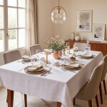 Mantel Chic Vainilla Blanco 190x330 cm
