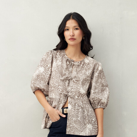 BLUSA WYNN PRINTED Animal Print