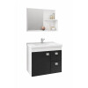 Mueble Para Baño Mgm Móveis Kit Hortencia Con Bacha Color Blanco Y Mueble Blanco/negro Mueble Para Baño Mgm Móveis Kit Hortencia Con Bacha Color Blanco Y Mueble Blanco/negro