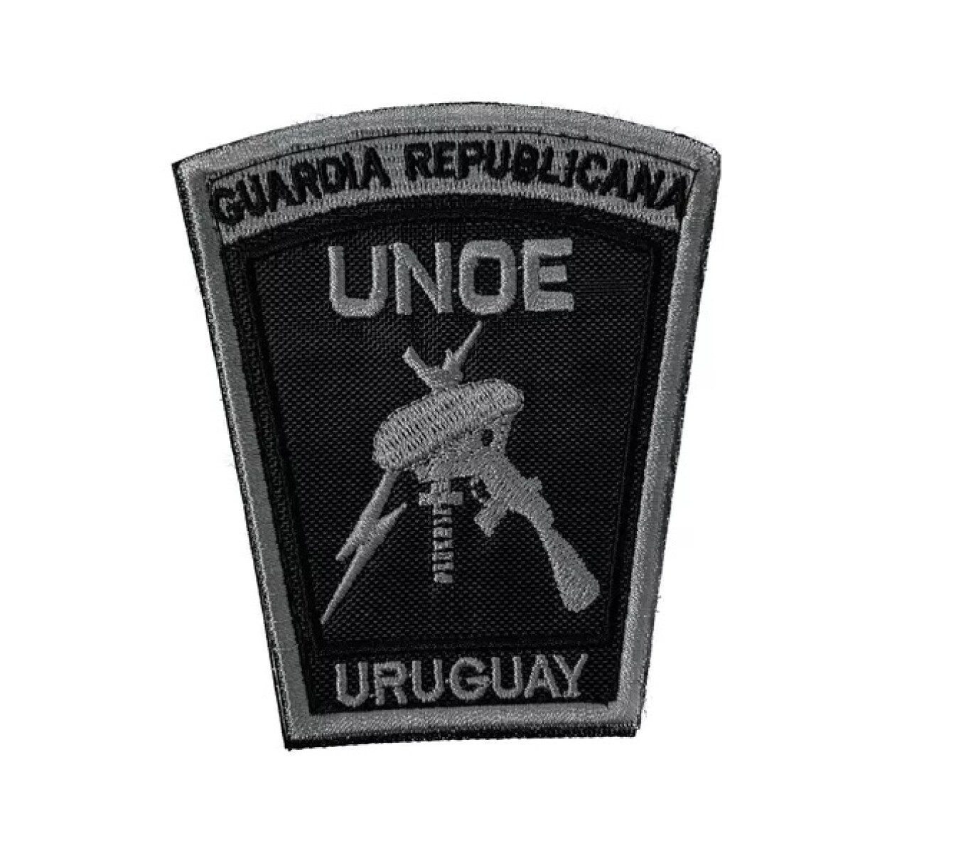 Parche bordado UNOE - Guardia Republicana - Gris 
