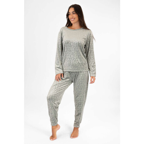 Pijama winola velour animal Verde claro