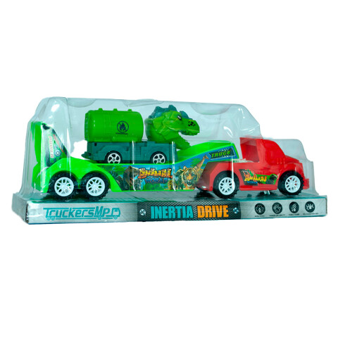 OUTLET Camión lleva Autos Dinosaurios 31*8 cm Outlet Camión Lleva Autos Dinosaurios 31*8 Cm