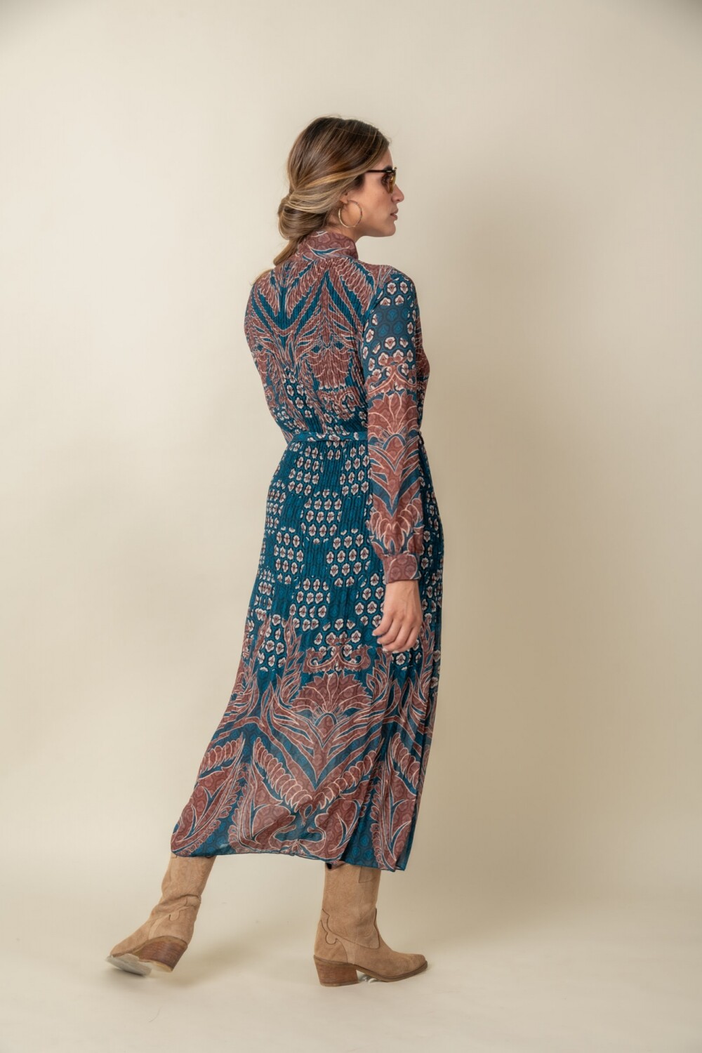 VESTIDO VIOLETA PERSA Petróleo