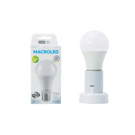 Lámpara LED A60 12W Macroled Neutro
