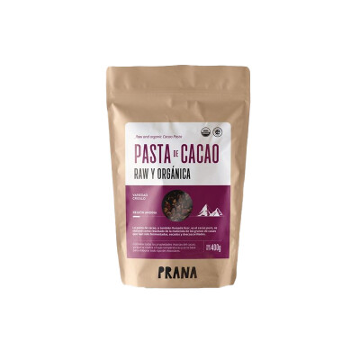 PASTA DE CACAO PRANA 400GR Pasta De Cacao Prana 400gr
