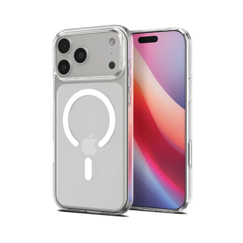 Spigen Funda Crystal Hybrid Mag Fit iPhone 17 Pro Max Clear White Spigen Funda Crystal Hybrid Mag Fit iPhone 17 Pro Max Clear White