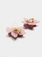 Pendientes De Flor De Resina multicolor