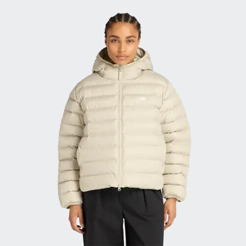 Campera New Balance Essentials Puffer Beige