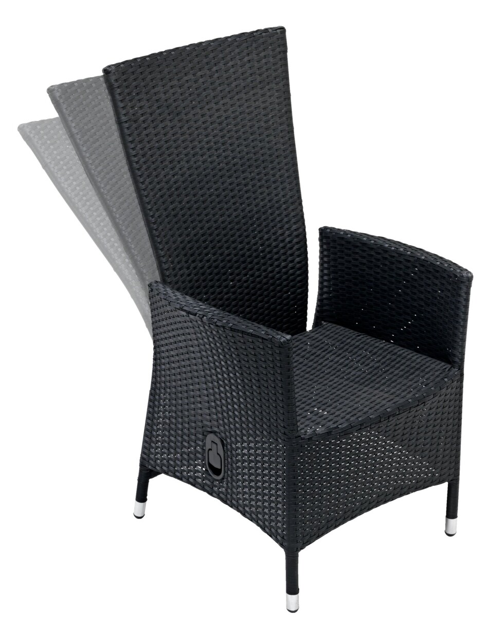 Silla reclinable SKIVE negro 