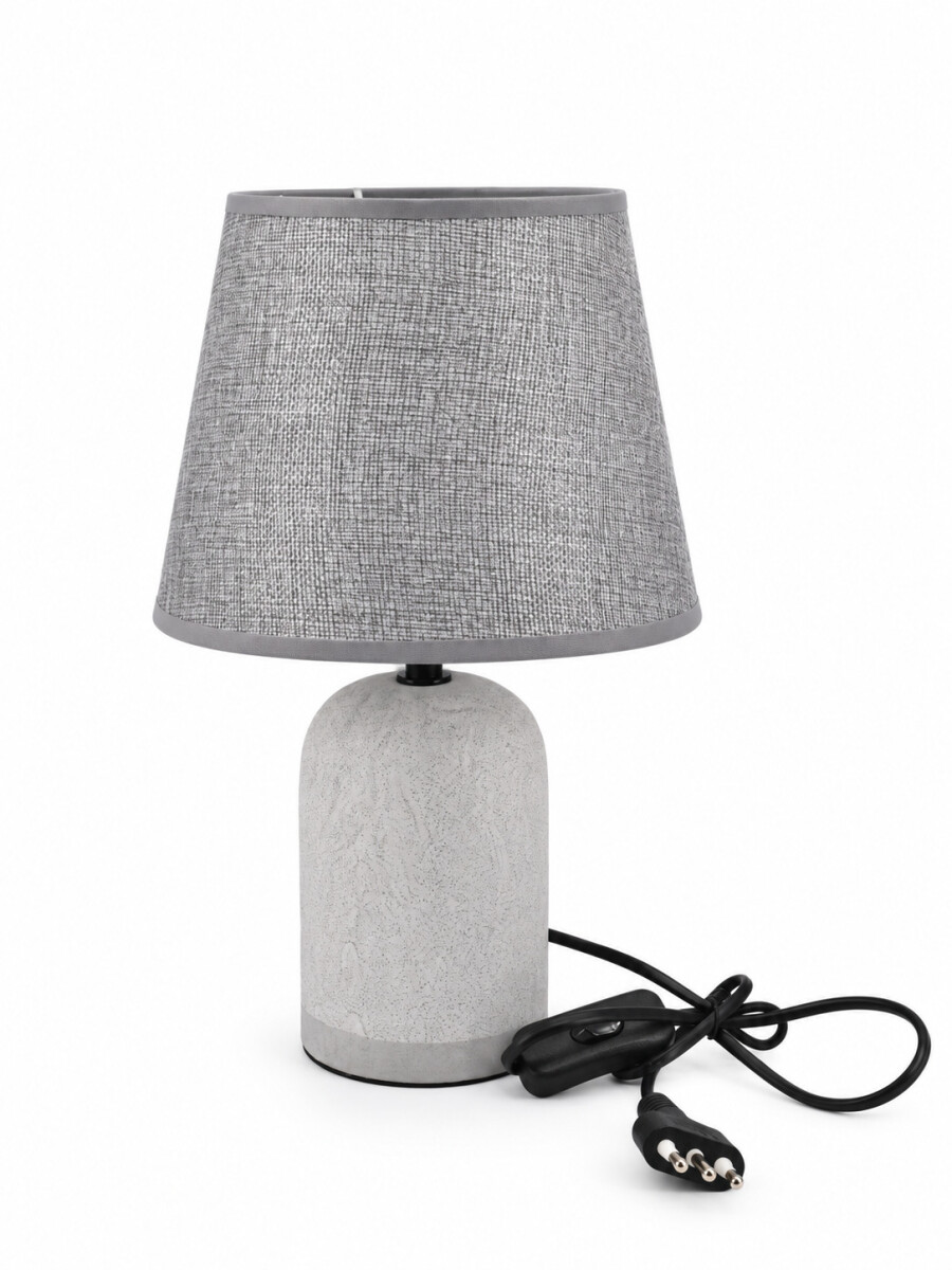 LAMPARA DE MESA COMBINADA - GRIS 