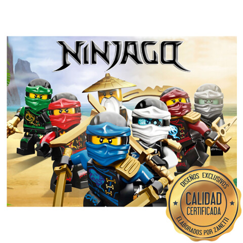 Lámina Ninjago Blanco Rect.