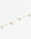 Collares Cortos Strass Collar "love" Con Cubic - Dorado