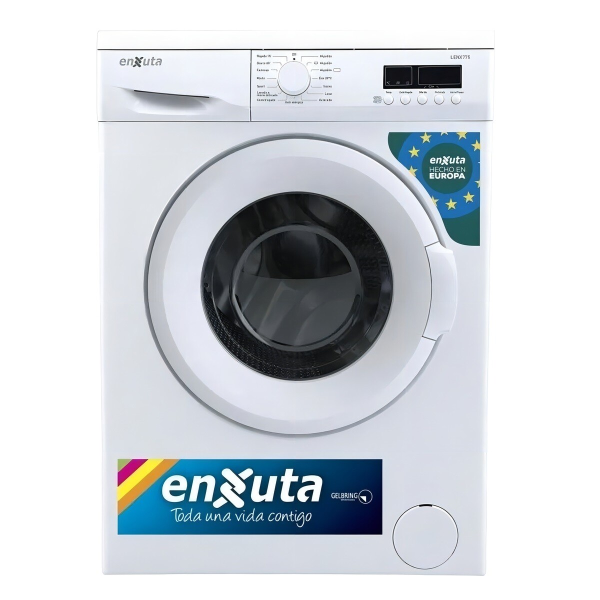 Lavarropas Automatico Carga Frontal 7 Kg Lenx775 Enxuta Color Blanco 