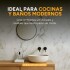 Placa PVC Símil Mármol 2,44 x 1,22 m Diseño Mármol Negro