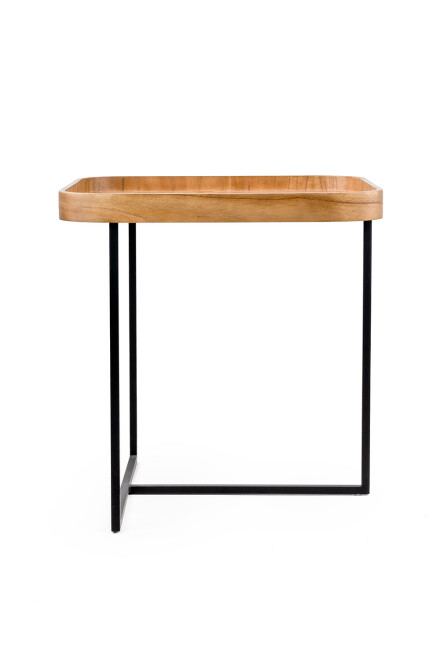 Live MESA LATERAL LIVE ALTA CINAMOMO NATURAL 55X55X58H CM