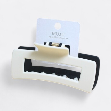 Pinza Para Cabello 2 Colores Blanco Y Negro 2