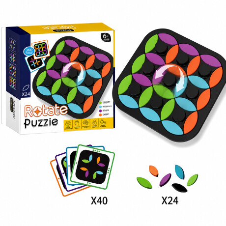 Juego de Mesa Puzzle Rotativo de Colores 001