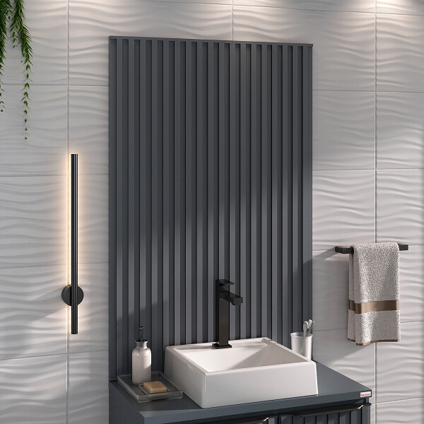 PANEL RANURADO CECILIA 78 - COLOR PLOMO Panel Ranurado Cecilia 78 - Color Plomo