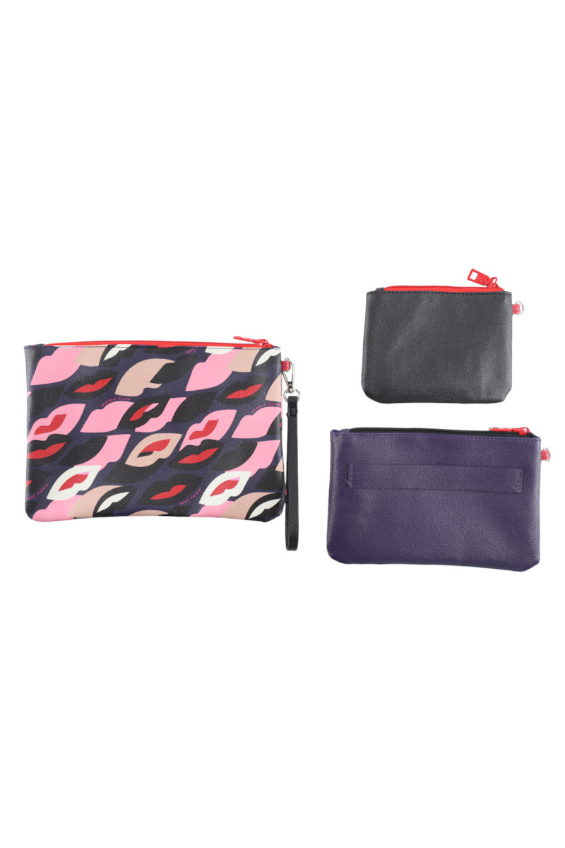 Set/3 Necessaire Oreiro Negro