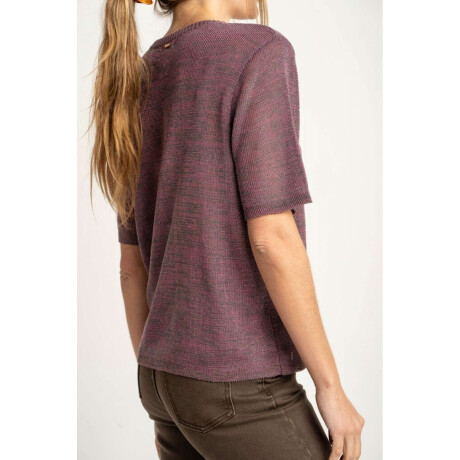 Top Tejido Berenjena