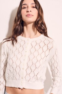 Sweater Algodón Botones Nácar