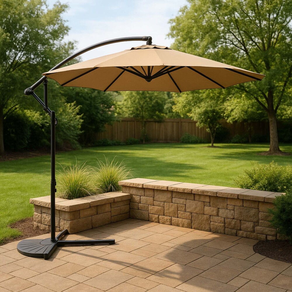 SOMBRILLA ALUMINIO-Y-POLIESTER NATURAL-BEIGE OSLO 60402B