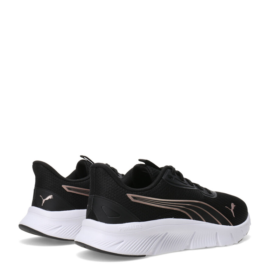 Championes de Mujer Puma Flex Focus Lite Modern Negro - Dorado