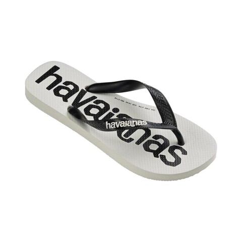 Sandalias Havaianas Top Logomania 2 Unisex Blanco/Negro/Blanco