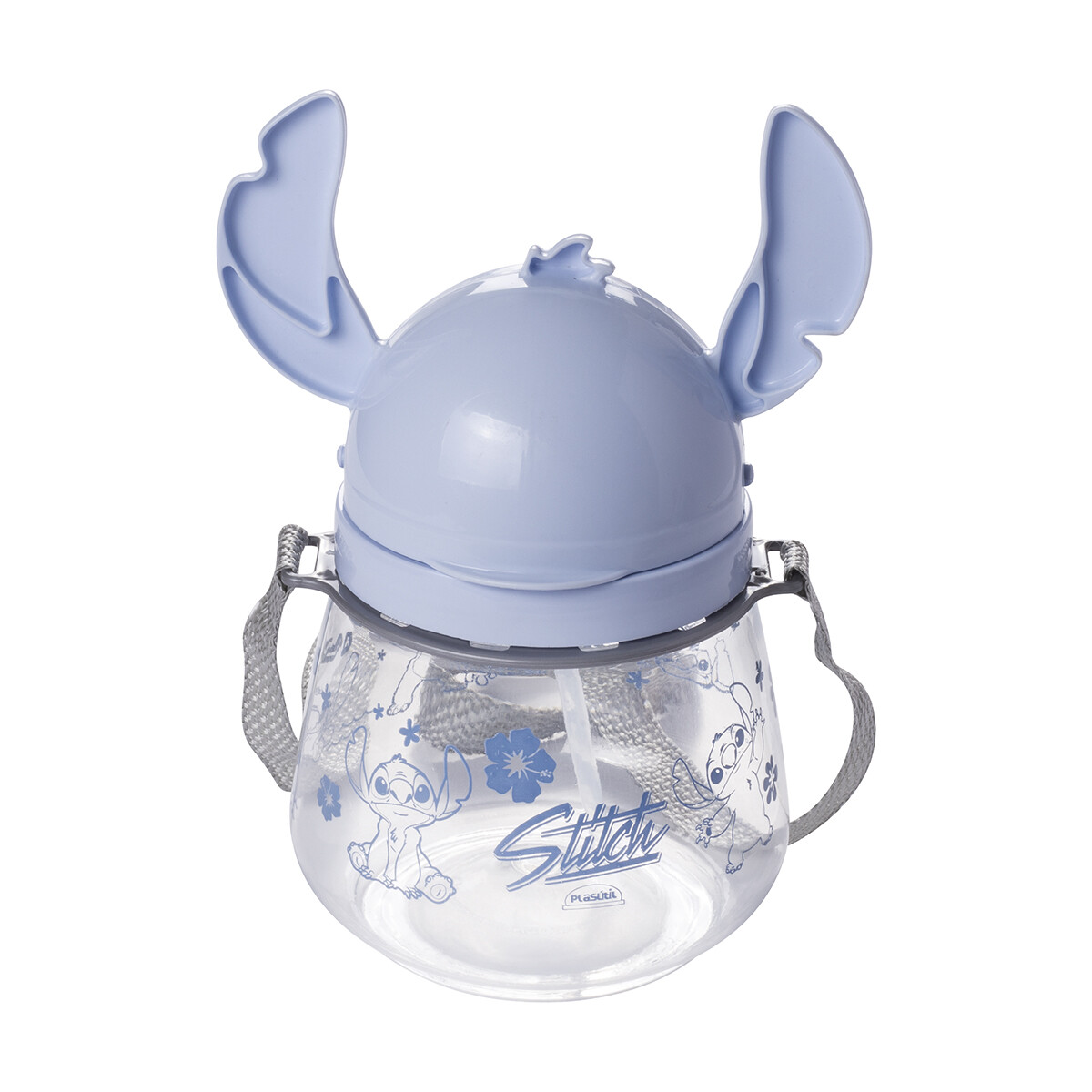 Botella Cantimplora con Forma y Pajita Stitch 1.1 L 