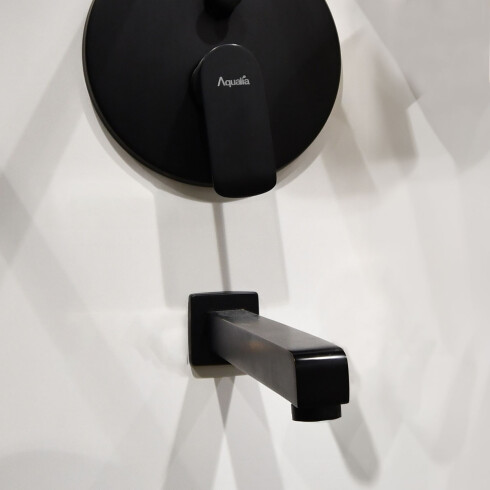 TAPA HUECO VISTA PARA PICO DUCHA ALASSIO NEGRO MATE NEGRO