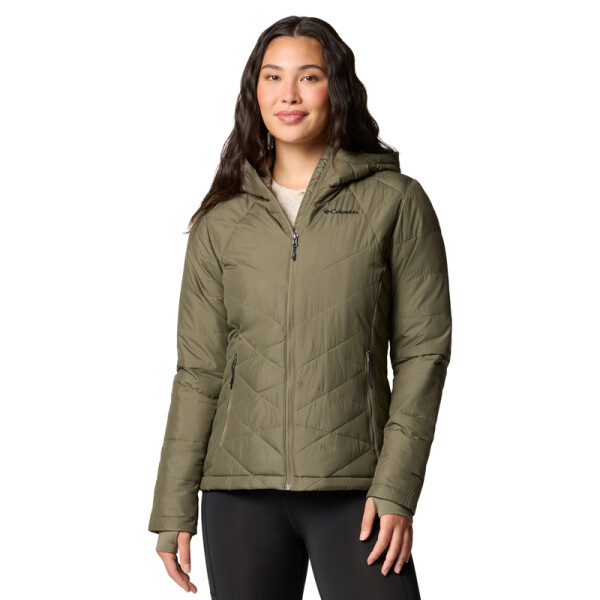 Campera Heavenly Hooded Mujer STONE GREEN