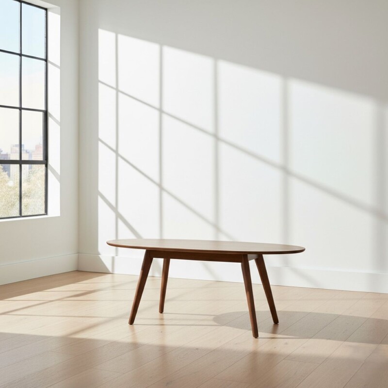 MESA CENTRO OVALADA 75CM - MC009/SE (CD) Unica