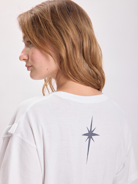 Remera estampa Estrella Blanco