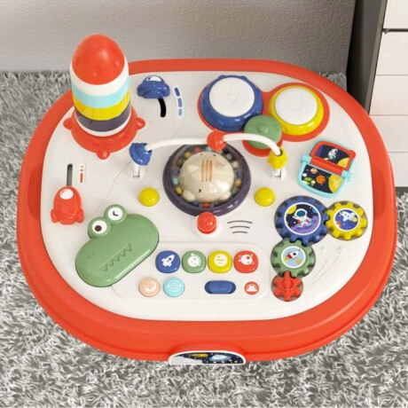 Mesa Didáctica Juegos Actividades Luz Música Bebé Huanger Rojo