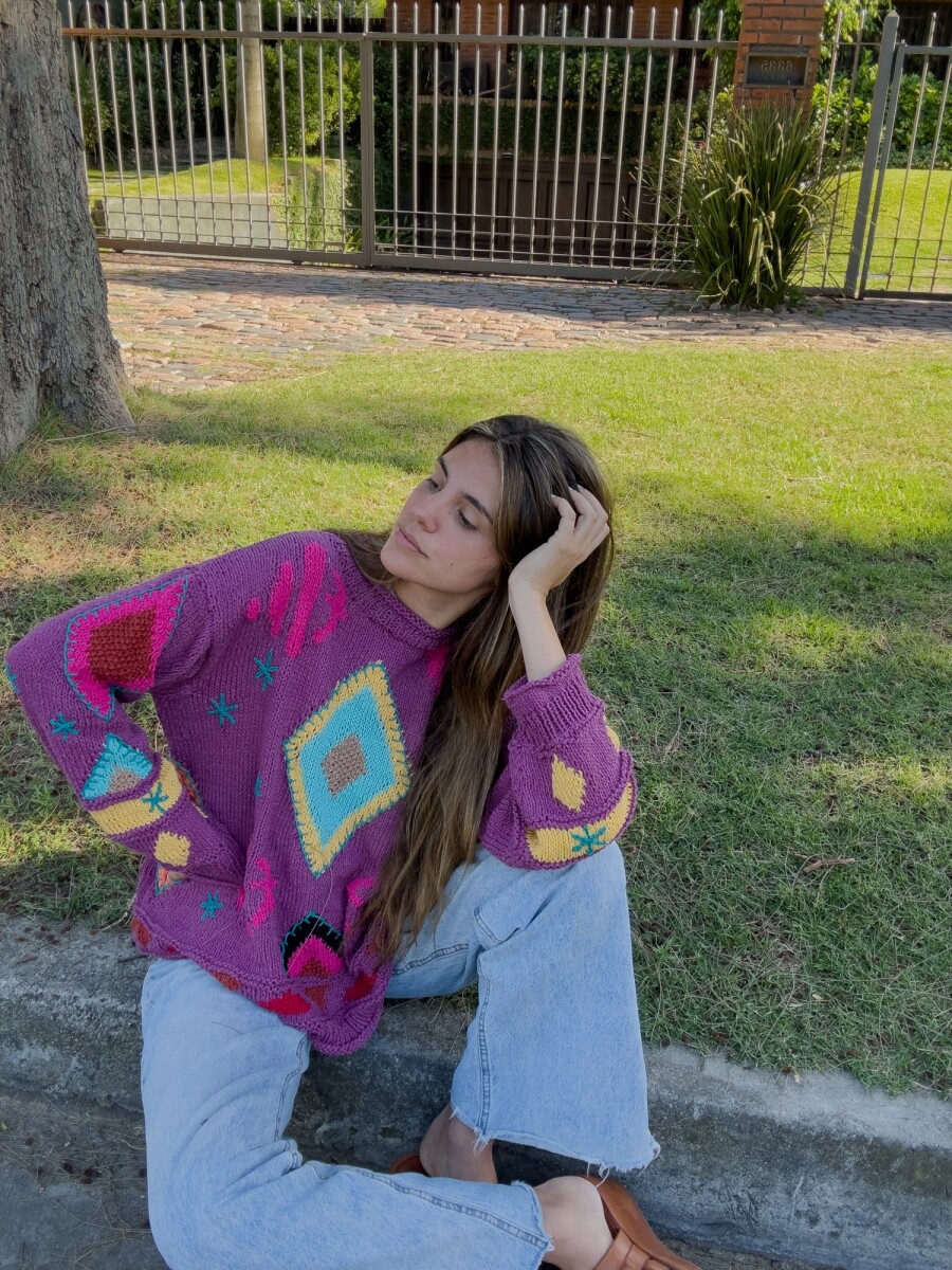 Sweater Gitano - Base Morada 