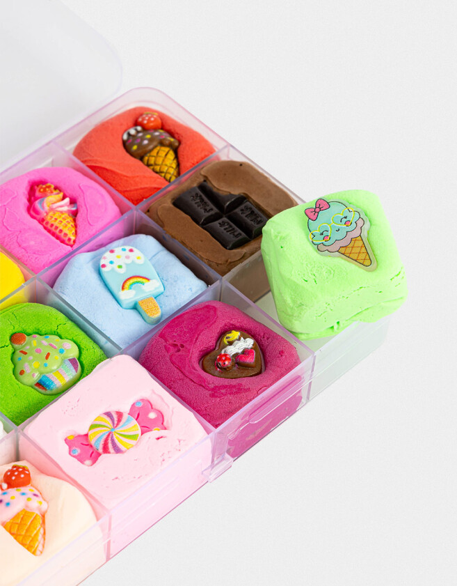 Lúdico Set De Slimes En Estuche - Combinacion Multicolor