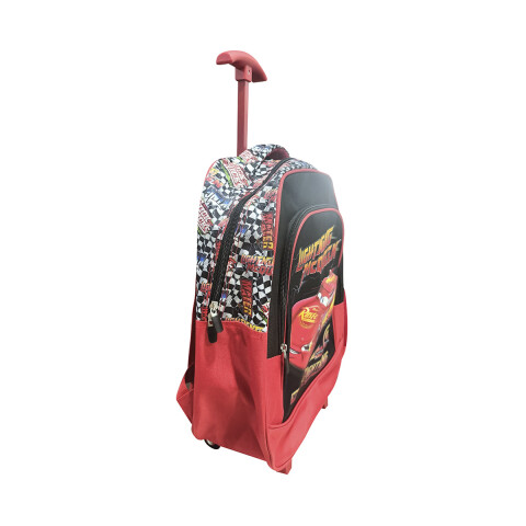 Mochila Infantil Cars con Carro Jacquard Grande 40 x 30 cm NEGRO