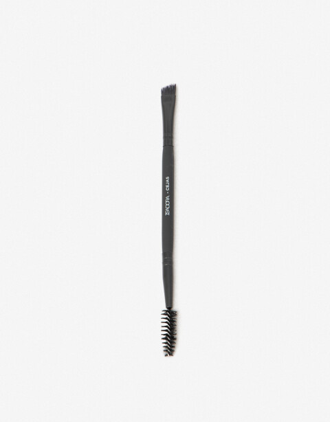Brochas y Aplicadores Brochas Pincel Doble Para Perfilado De Cejas - Negro