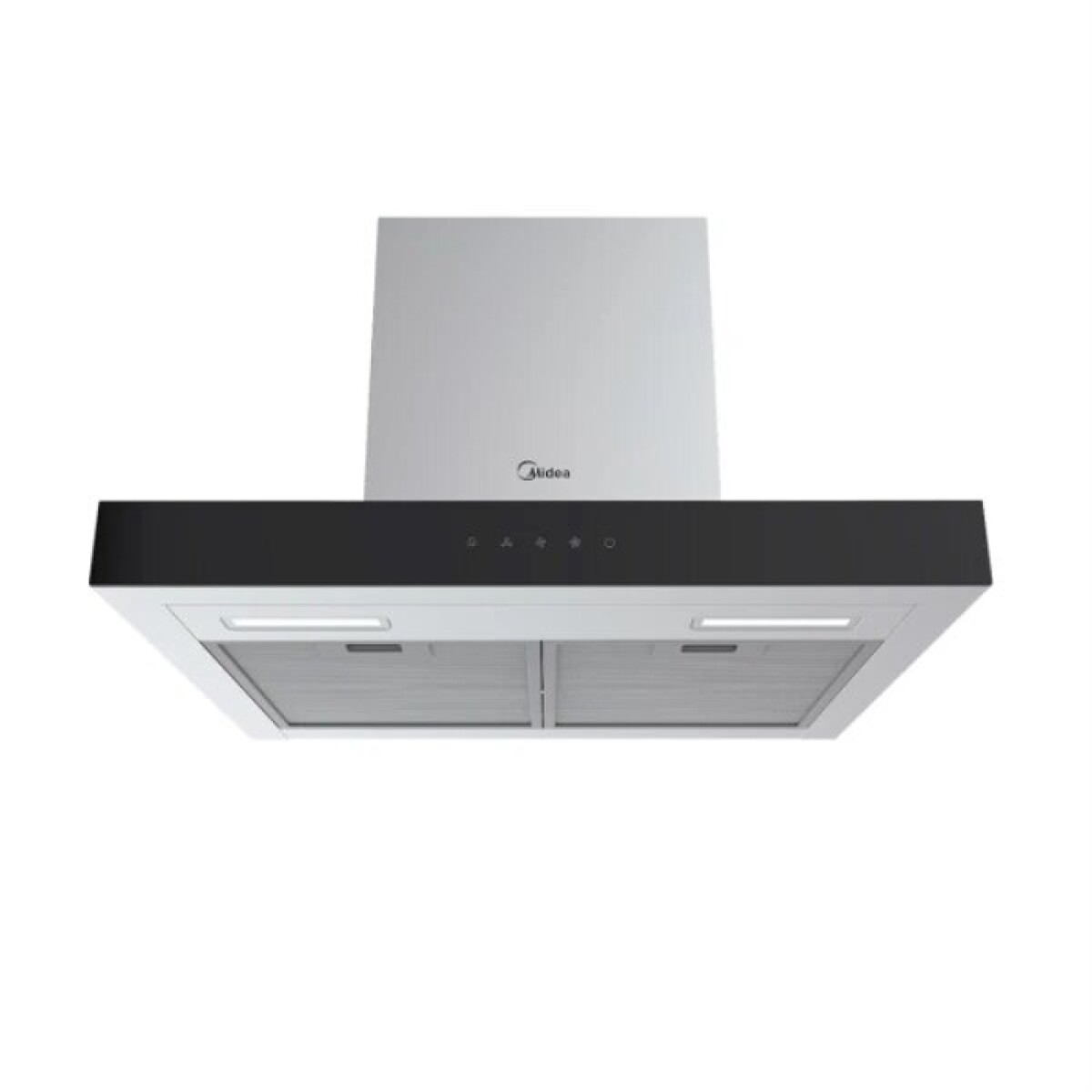 Campana Midea 60 Recta Vidrio Negro 