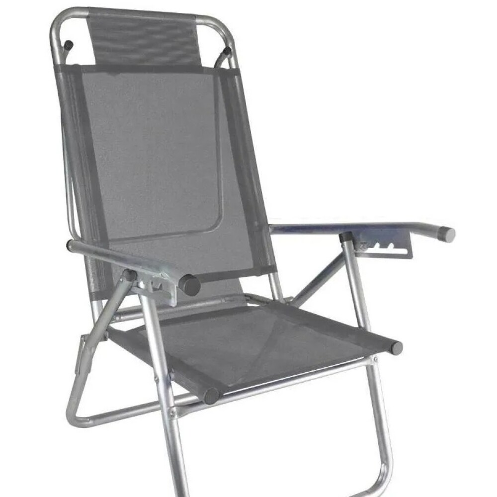 Reposera Alta en Aluminio Infinita Up c/Posiciones GRIS