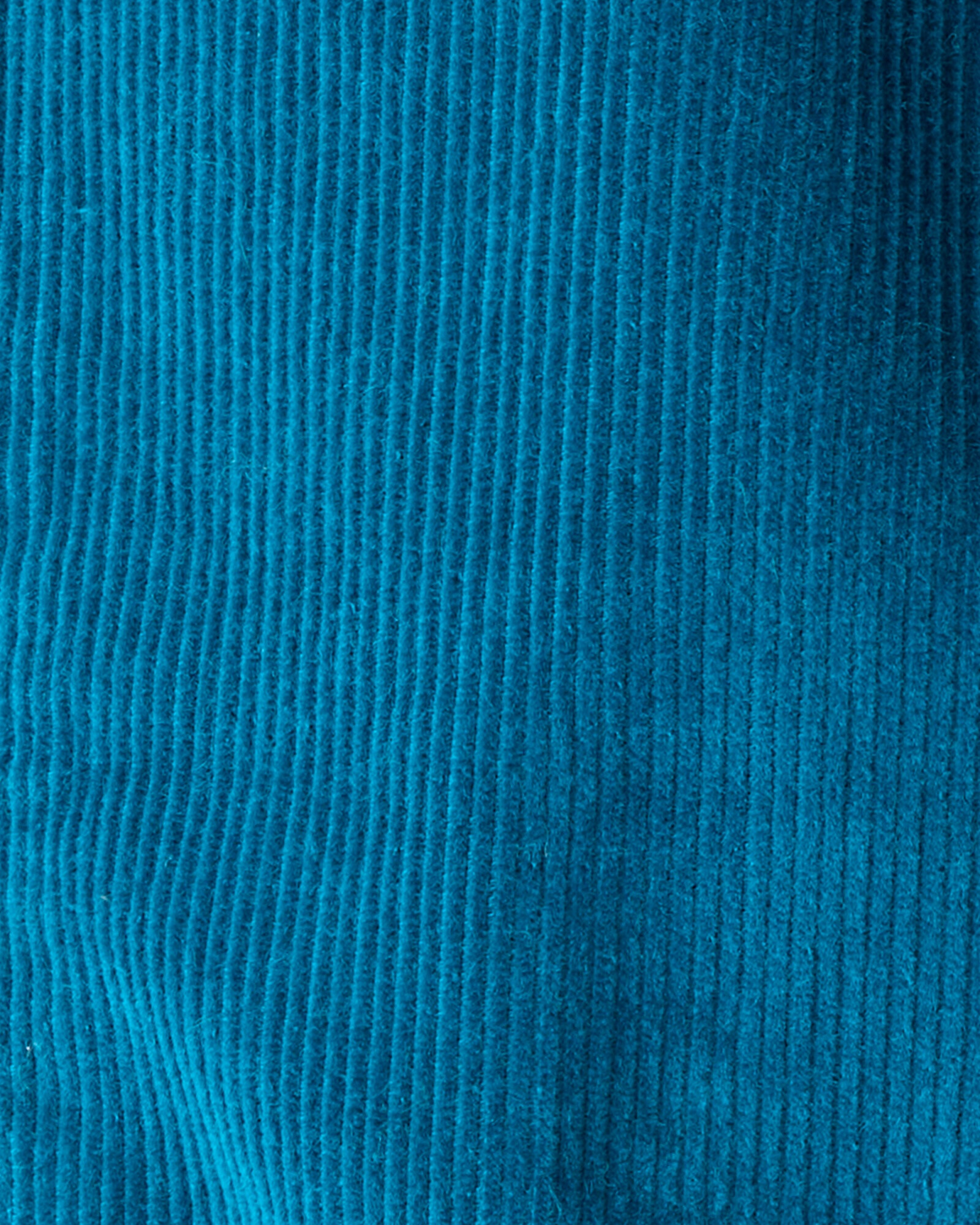 Set dos piezas, pantalón de pana azul y buzo de algodón, diseño fair isle Sin color