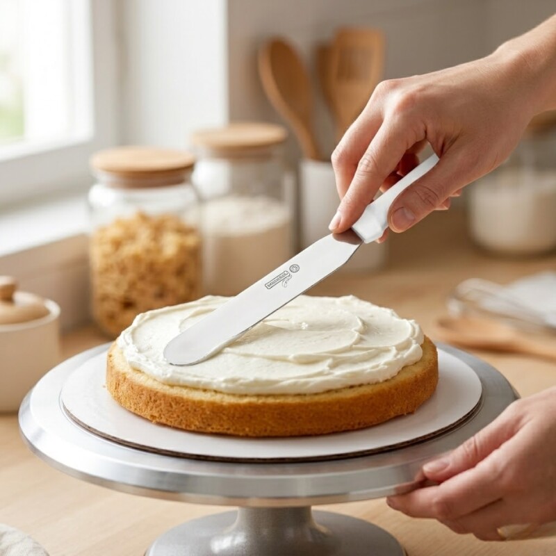 Espátula repostera de acero inoxidable BLANCO